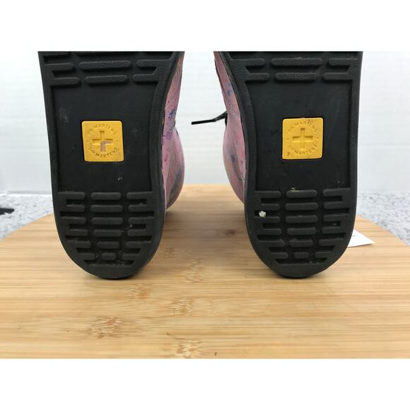 Dr. Martens Sheridan Pink Rainbow Burst Suede Casual Ankle Lace Up Boot Womens 6 - Picture 11 of 12